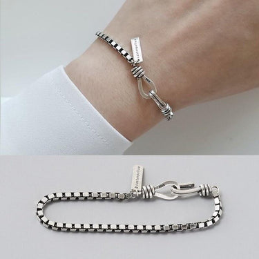 THAI SILVER Castor & Pollux Charm GEMINI Bracelet